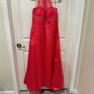 Halter Formal Gown with Sheer Halter